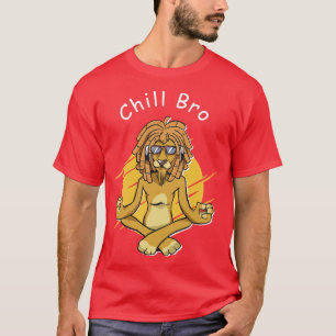 Camiseta Chill Bro Rasta Lion Namaste Yoga Yogi