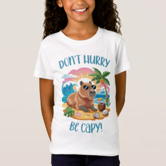 Camiseta Chill Capybara Beach Vibes - Não se apresse a ser