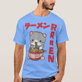 Camiseta Chill Cat Ramen Anime Noodles Kawaii Japanese Sket