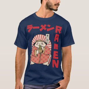 Camiseta Chill Cat Ramen Anime Noodles Kawaii Japonês