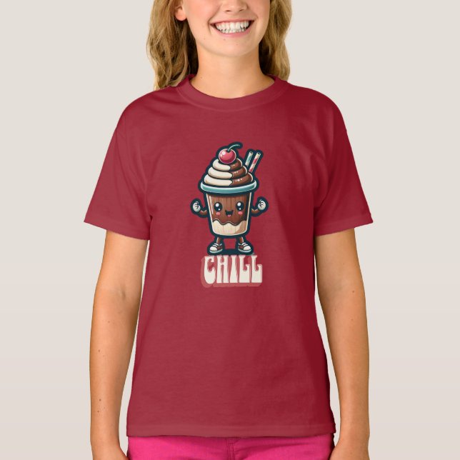 Camiseta Chill Chocolate Milkshake Pun (Frente)