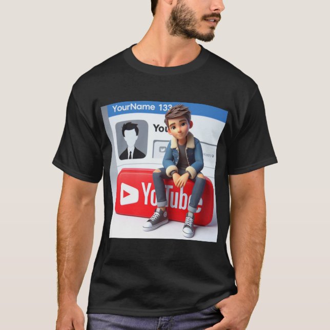 Camiseta Chill & Criar Tee: YouTube Edition T Shirt (Frente)