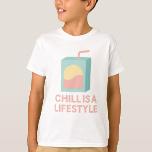 Camiseta Chill É um Estilo de Vida Estética Vibe Pastel Kaw