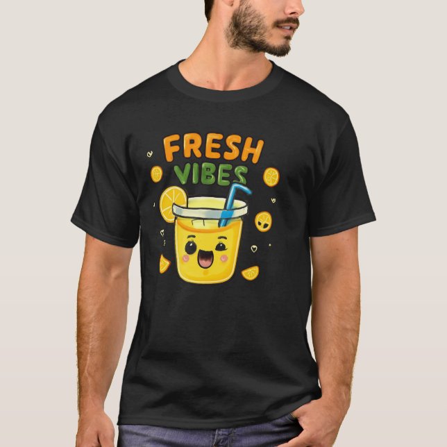 Camiseta Chill Lemonade Fresca Vibes Design (Frente)