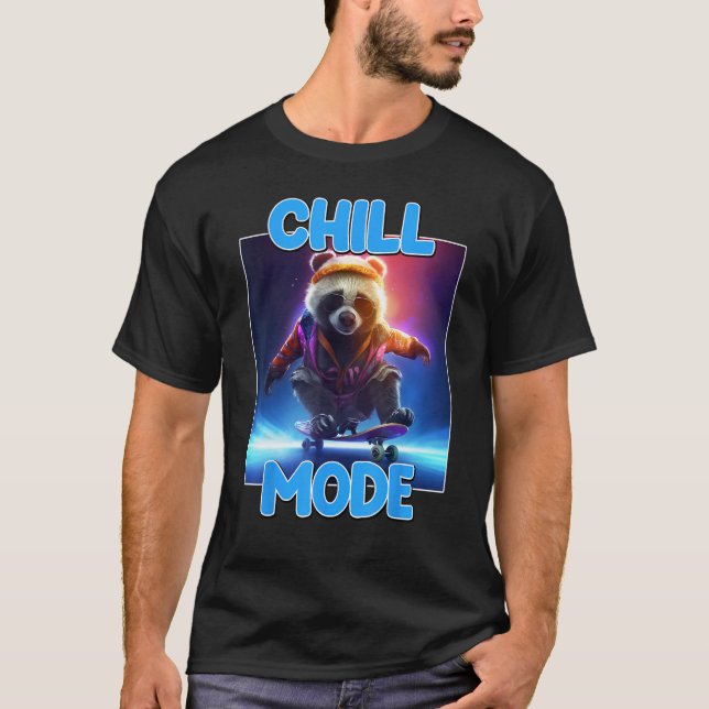 Camiseta Chill Mode Panda Bear Animal  Cute Panda 1 (Frente)