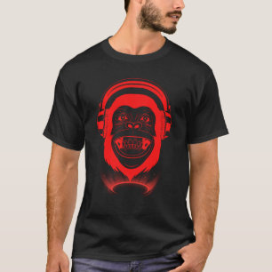 Camiseta Chill Monkey Fashiable Monkey Music Gaming Hip H