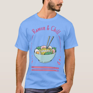 Camiseta Chill Ramen Anime Noodles Kawaii Japão Sk