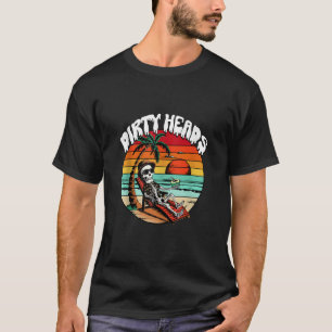 Camiseta Chill Skeleton Dirk Head Retro Beach Art for Men