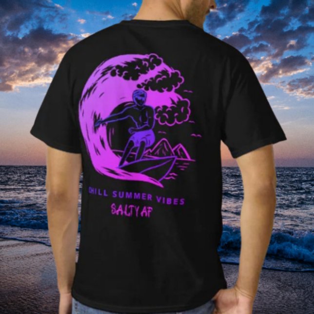 Camiseta Chill Summer Vibes Roxo por Salty AF (Criador carregado)