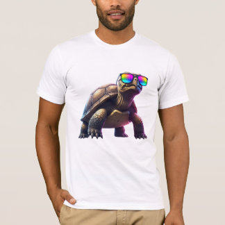 Camiseta Chill Tortoise with Rainbow Sunglasses