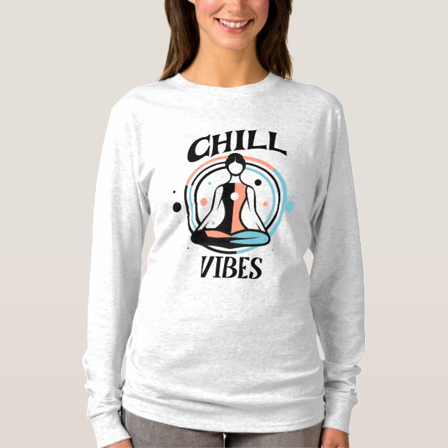 Camiseta Chill Vibes | Meditação (Frente)