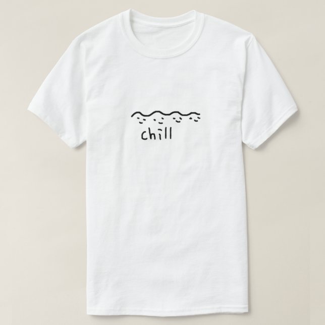 Camiseta chill wave (Frente do Design)