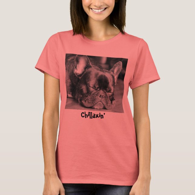 Camiseta Chillaxin French Bulldog (Frente)