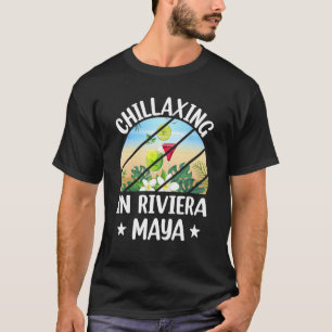 Camiseta Chillaxismo tropical nas férias de verão de Rivier