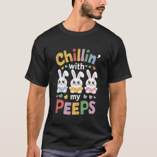 Camiseta Chillin com a minha equipe de Ovos de Peeps Engraç
