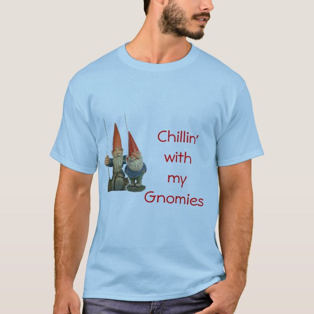 Camiseta Chillin com meu Gnomies (Frente)
