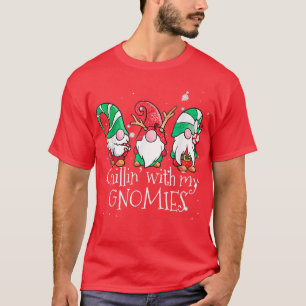 Camiseta Chillin Com Meu Gnomies Garden Gnomies Paj De Nata