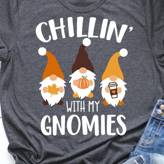 Camiseta Chillin' Com Meu Tee Gnomies (Criador carregado)