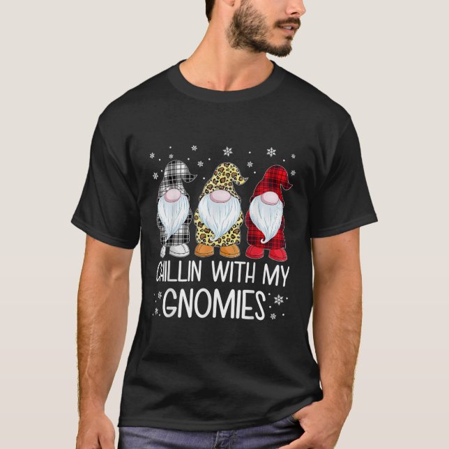 Camiseta Chillin com meus genomas crianças engraçadas gnomo (Frente)