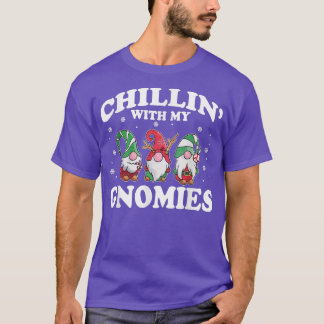 Camiseta Chillin' Com Meus Gnomies Engraçados Grupo Corresp