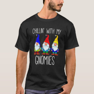 Camiseta Chillin Com Meus Gnomos Gnomos De Natal Xma