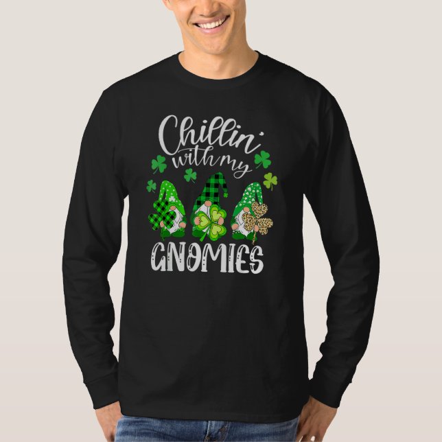 Camiseta Chillin Com Meus Gnomos Leopard Xadrez Buffalo Rua (Frente)