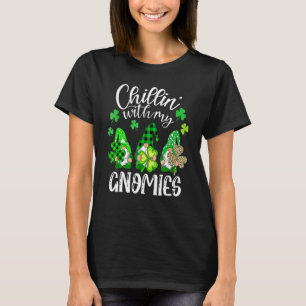 Camiseta Chillin Com Meus Gnomos Leopard Xadrez Buffalo Rua