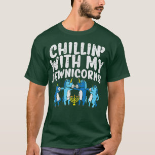 Camiseta Chillin Com Meus Judeus Cute Hanukkah Chanukah