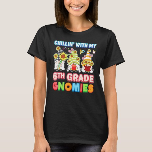 Camiseta Chillin Com Meus Nômadas Da Classe 6 Sexto Profess (Frente)
