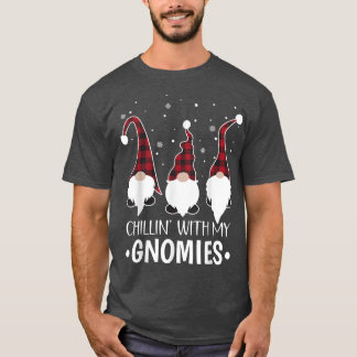 Camiseta Chillin com meus Papais noeis Gnomos Paja de Natal