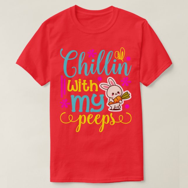 Camiseta Chillin Com Meus Peeps (Frente do Design)