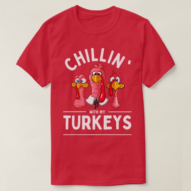 Camiseta Chillin com meus perus (Frente do Design)