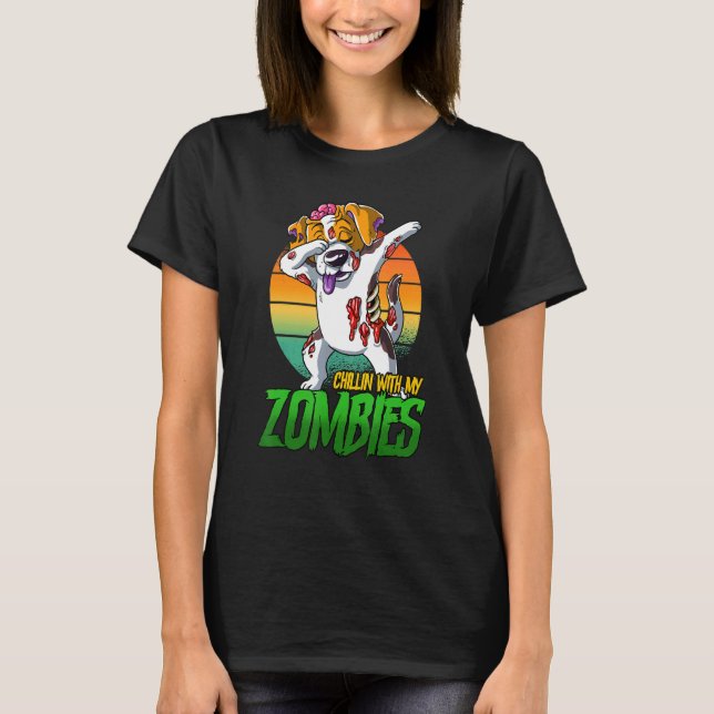 Camiseta Chillin Com Meus Zombies (Frente)