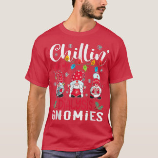 Camiseta Chillin Com Minha Enfermeira Leve Do Xmas Em Diáli