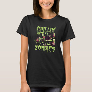 Camiseta Chillin Com Minha Figurinha De Halloween Para Meni