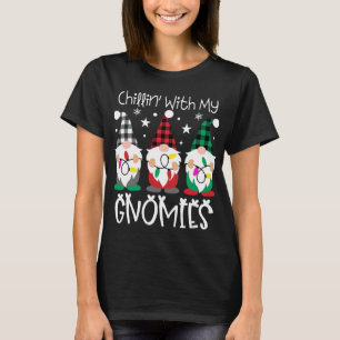 Camiseta Chillin Com Minha Luz De Natal Gnomos