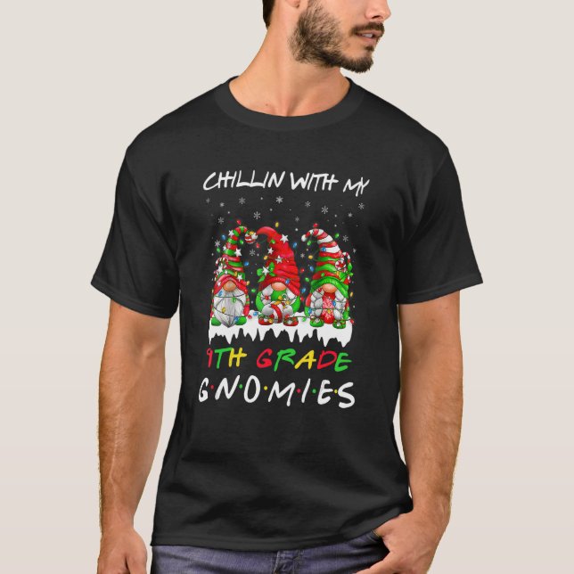 Camiseta Chillin Com Minha Professora Christma, Professora  (Frente)