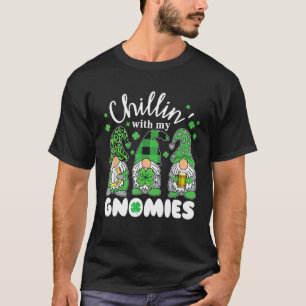 Camiseta Chillin Com Minha Rua Gnomies Leopard Irlandês Gno