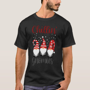 Camiseta Chillin com minha Xadrez dos Gnomos Vermelhos de N