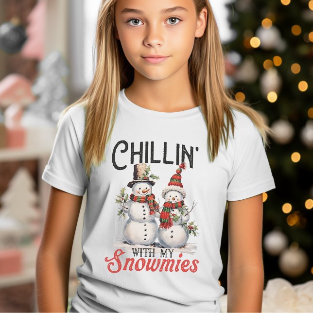 Camiseta Chillin Com Minhas Neves (Chillin With My Snowmies T-Shirt)