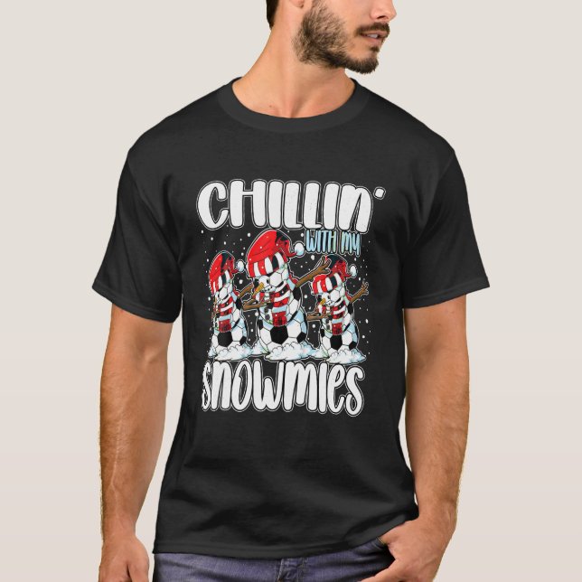 Camiseta Chillin Com Minhas Neves Engraçada Neve (Frente)