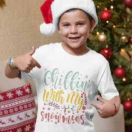 Camiseta Chillin Com Minhas Neves Feliz Natal Engraçado