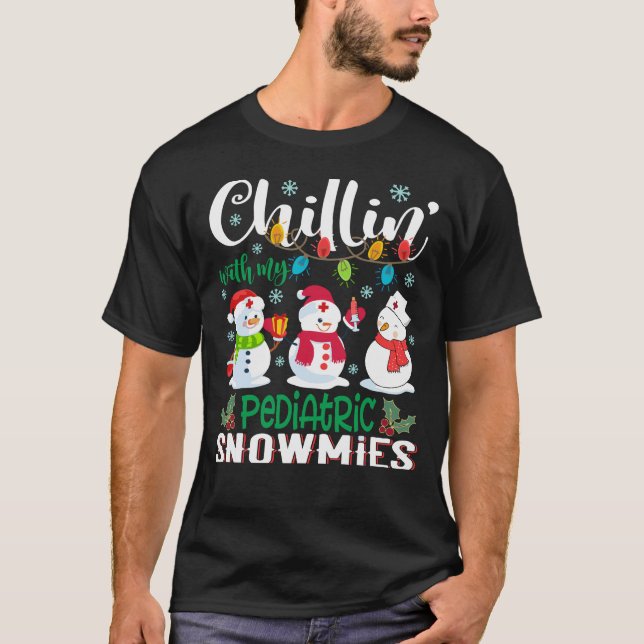 Camiseta Chillin Com Minhas Neves Pediátricas Enfermeira Lu (Frente)