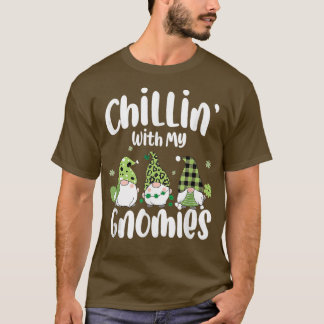 Camiseta Chillin Com O Meu Dia de São Patrício De Gnomies I