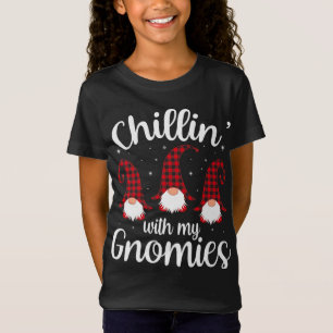 Camiseta Chillin' Com O Meu Fantasma Buffalo Red Xadrez Chr