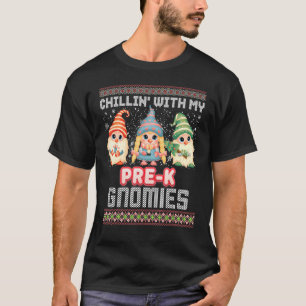 Camiseta Chillin Com O Meu Pré K Gnomies Febrim Chorre