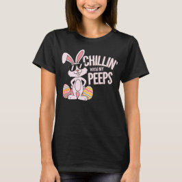Camiseta Chillin com os meus amigos Legal do coelho da Pásc