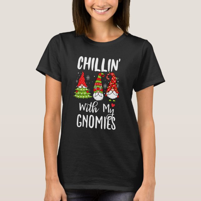 Camiseta Chillin Com Os Meus Gnomos Que Correspondem Ao Nat (Frente)