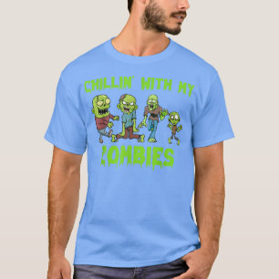 Camiseta Chillin Com Os Meus Zombies Prega O Figurino De Ha