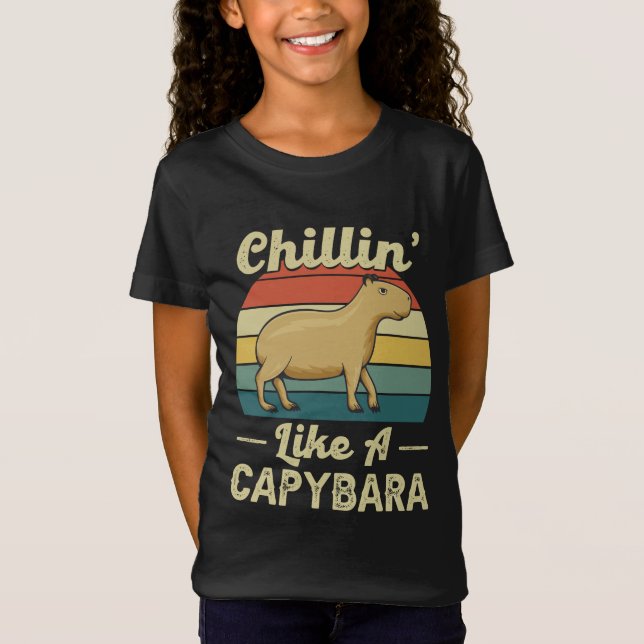 Camiseta Chillin' Como Uma Capybara (Frente)